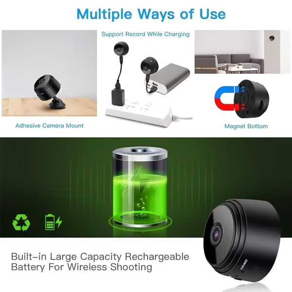 Skanto | 1080P HD Magnetische Wifi Mini Kamera Recorder