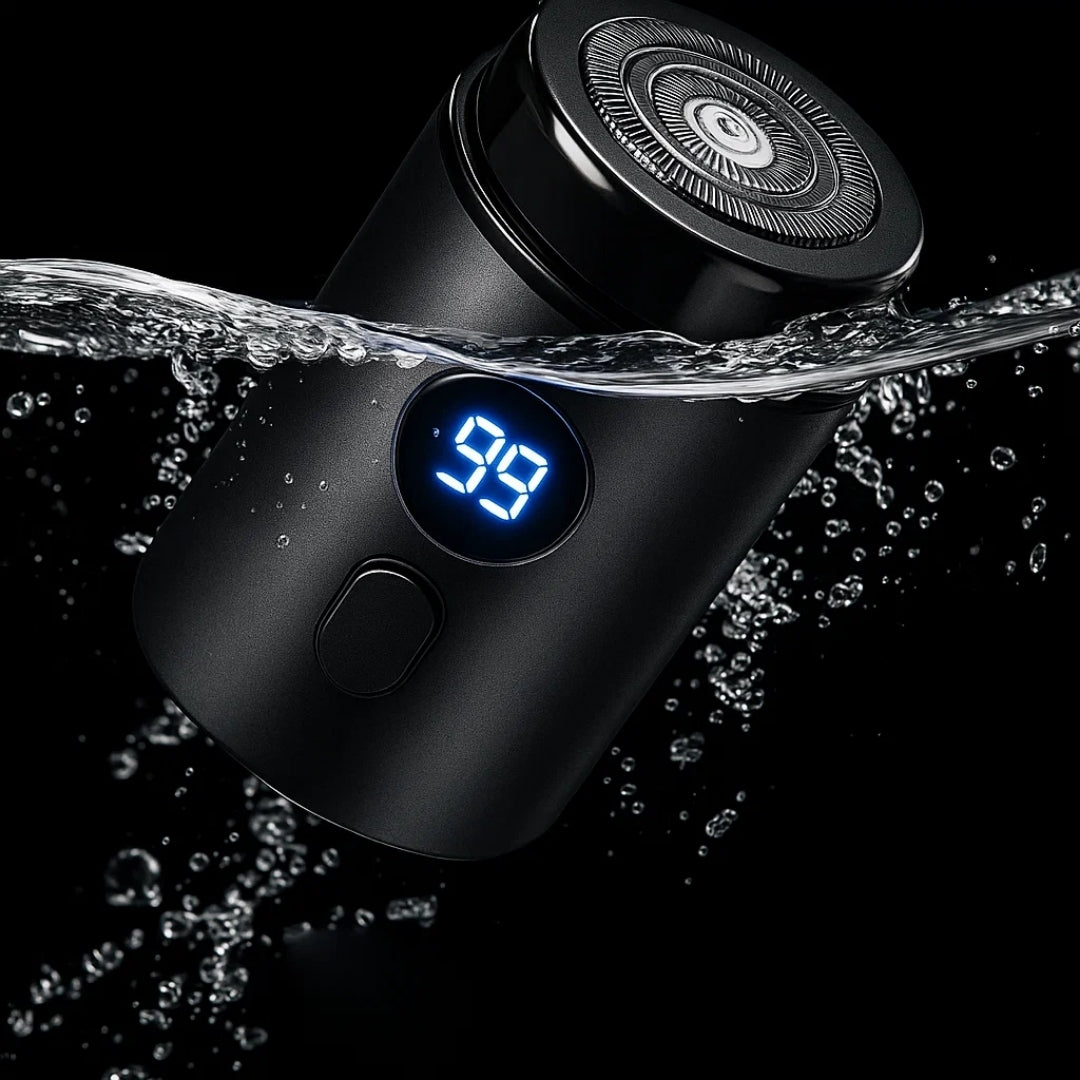 Kompakter USB-Rasierer – Wasserdicht IPX7 – Sanfte, tragbare Pflege für Männer mit gründlichem Rasierkomfort Skanto