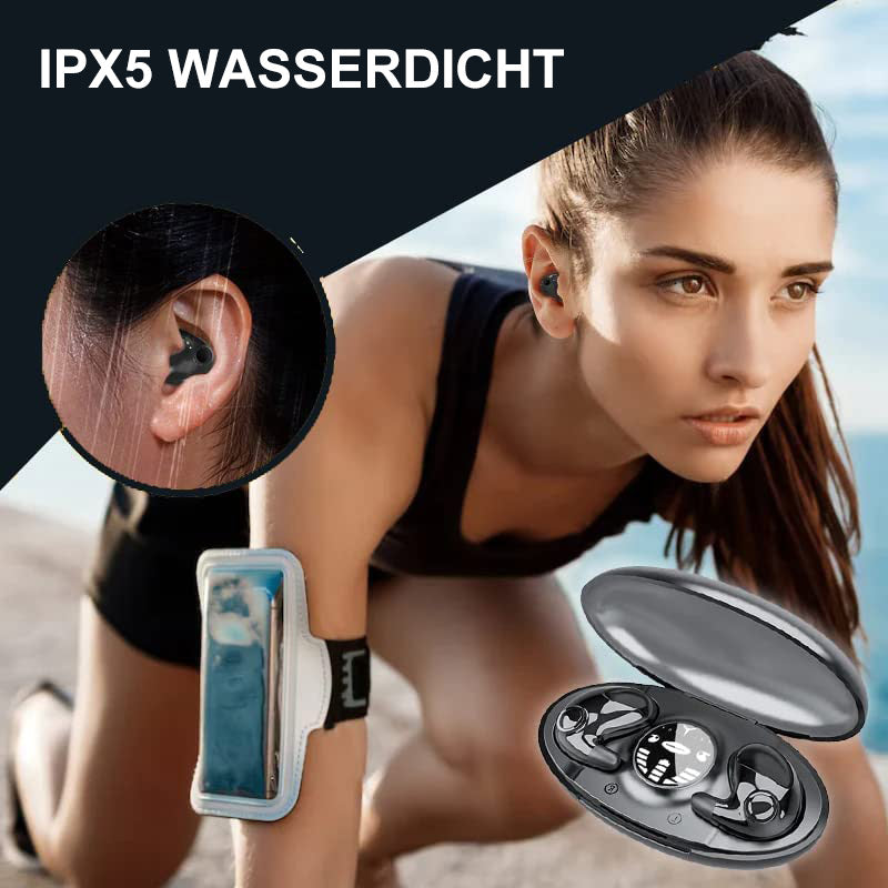 Skanto | Unsichtbare kabellose Schlaf-Ohrhörer IPX5 Wasserdicht