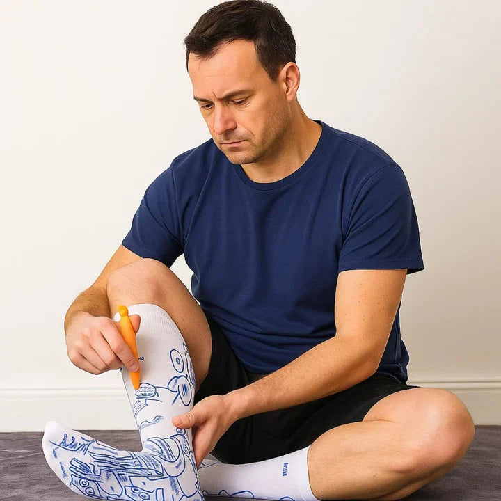 Skanto | Therapeutische Massagesocken | Akupressur-Design für sofortige Schmerzlinderung & Entspannung zu Hause