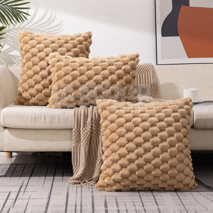 Skanto | VelvetSoft Kissenbezug – Ultraweicher Plüschbezug für Sofa oder Bett