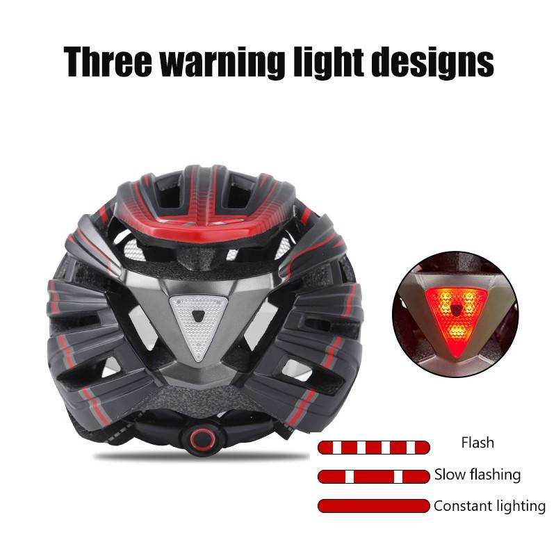 Skanto | Fahrradhelm mit Brille, Visier und LED-Rücklicht