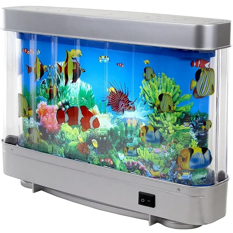 Skanto Skanto | Virtuelles Ozean-Schreibtisch-Aquarium mit LED-Nachtlicht