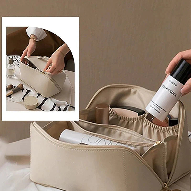 Skanto | Reise-Make-up-Tasche mit großem Fassungsvermögen