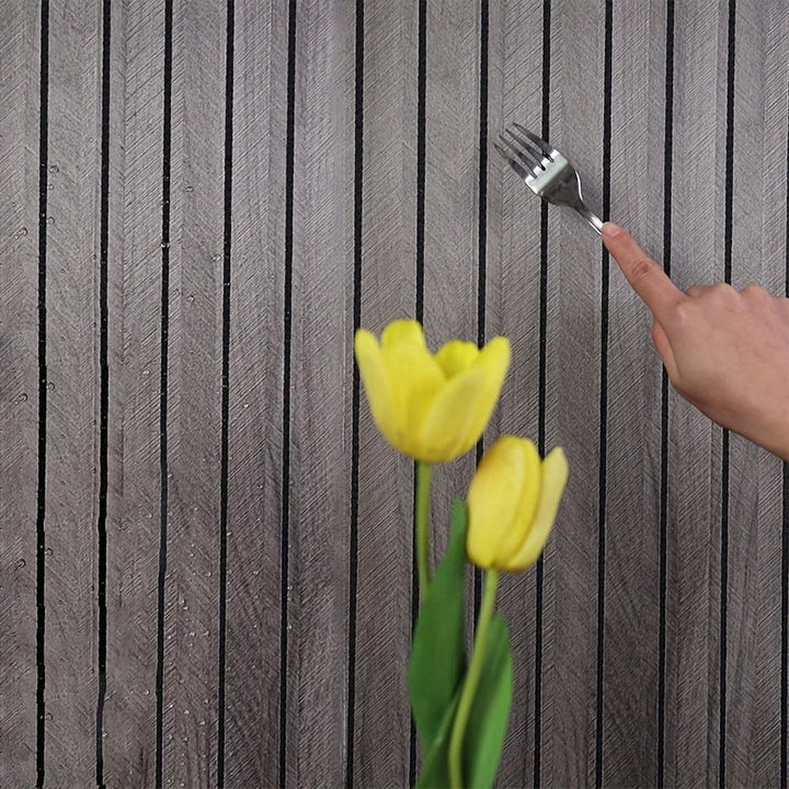 Skanto | CleanWall – Selbstklebende 3D PVC Wandpaneele in Holzoptik und -struktur – Einfach anzubringen – Ideal für die Wohnraumgestaltung