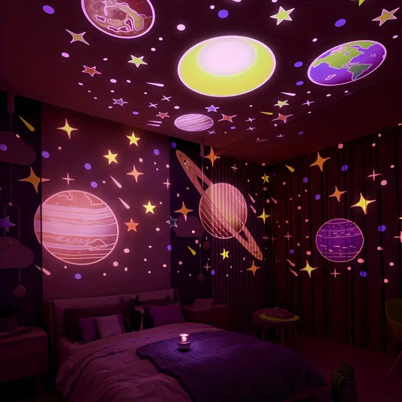 Skanto | Magische Kinderzimmerlampe mit Sterneneffekt