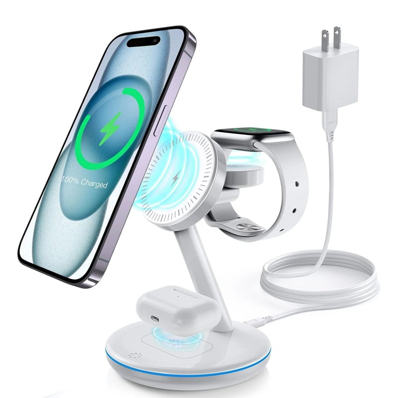 Skanto | Faltbares magnetisches 3-in-1 Wireless Ladegerät