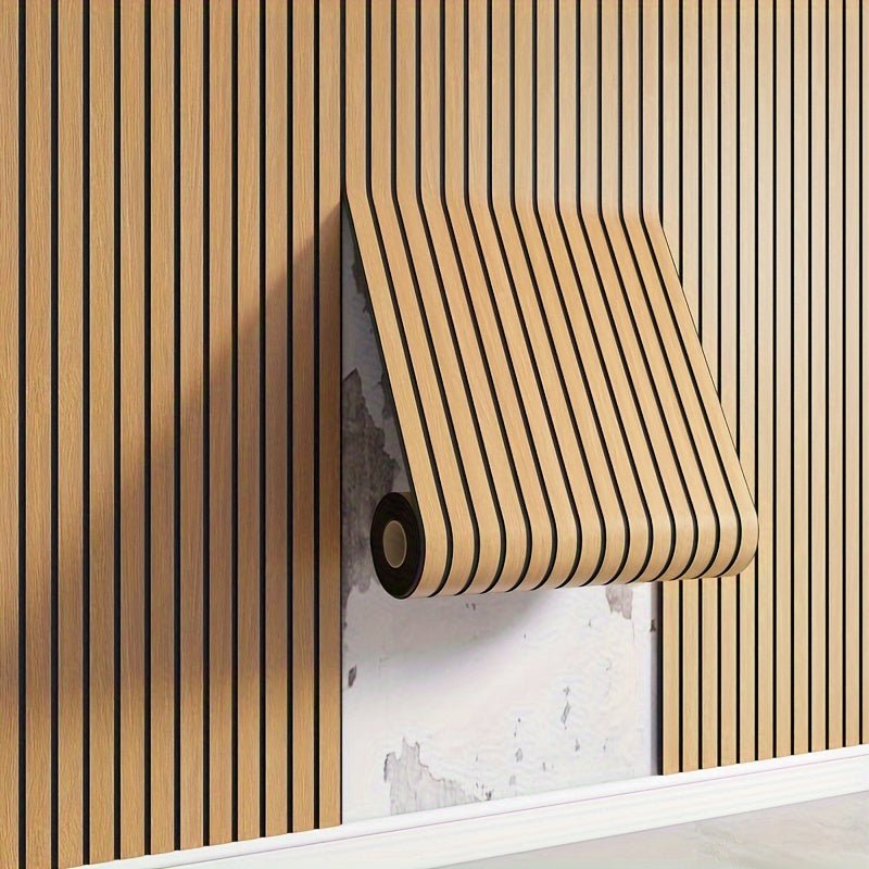 Skanto | WoodLook Wandpaneele – Selbstklebende 3D PVC-Wandverkleidung für schnellen Home-Effekt