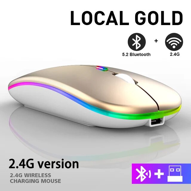 LuxeClick Maus – Kabellose wiederaufladbare Bluetooth Maus Skanto