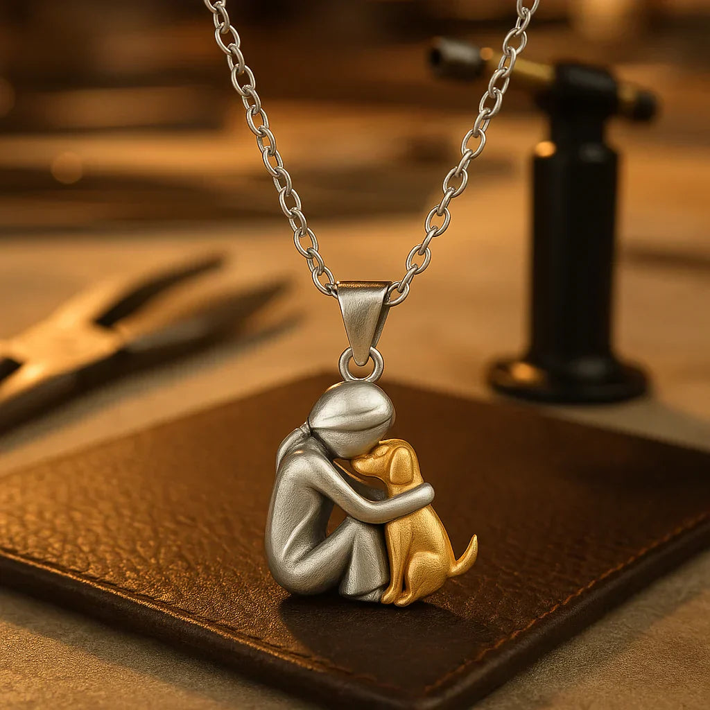 Skanto | PawHeart Halskette – Schmuck für Hundeliebhaber mit Pfotenabdruck