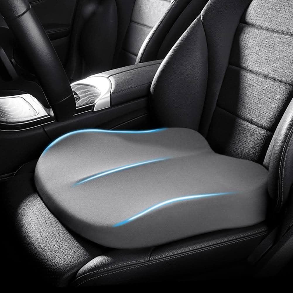Skanto | Autositzerhöher für Erwachsene – Ergonomische Memory-Schaum-Unterstützung
