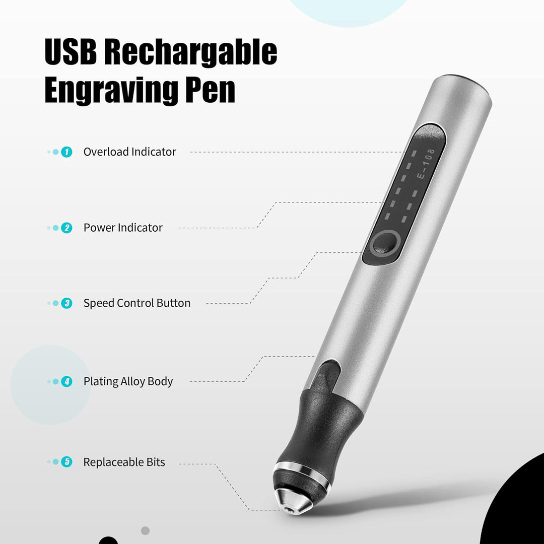 Skanto | Kabelloser Gravierstift – Perfekt für über 50 Oberflächen & DIY-Projekte