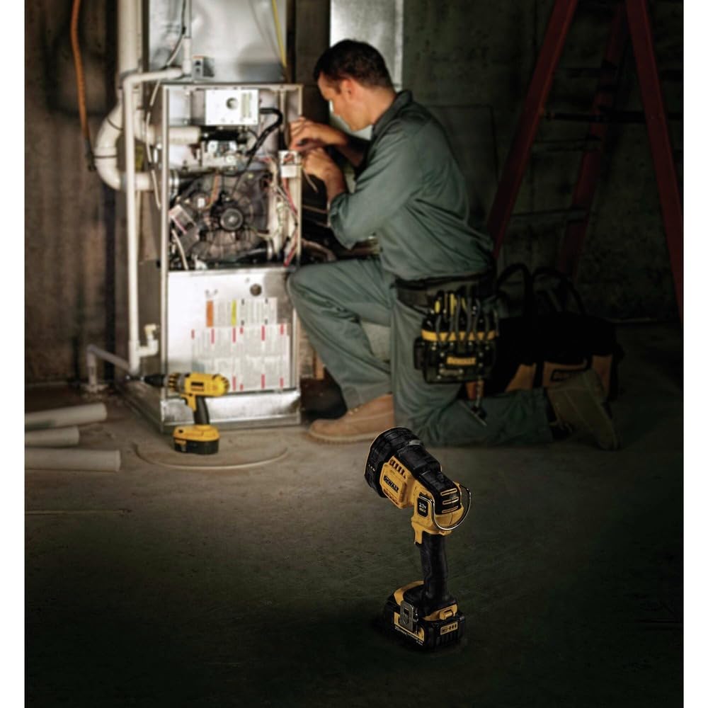 Skanto | Dewalt 20V Max Baustellen-LED-Strahler, Hellrot, Leistungsstarke & langlebige Beleuchtungslösung