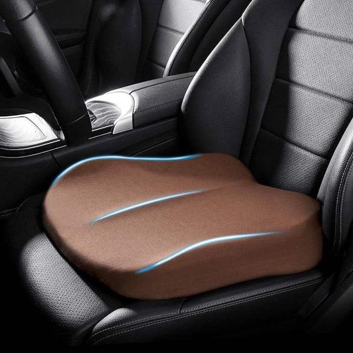 Skanto | Autositzerhöher für Erwachsene – Ergonomische Memory-Schaum-Unterstützung
