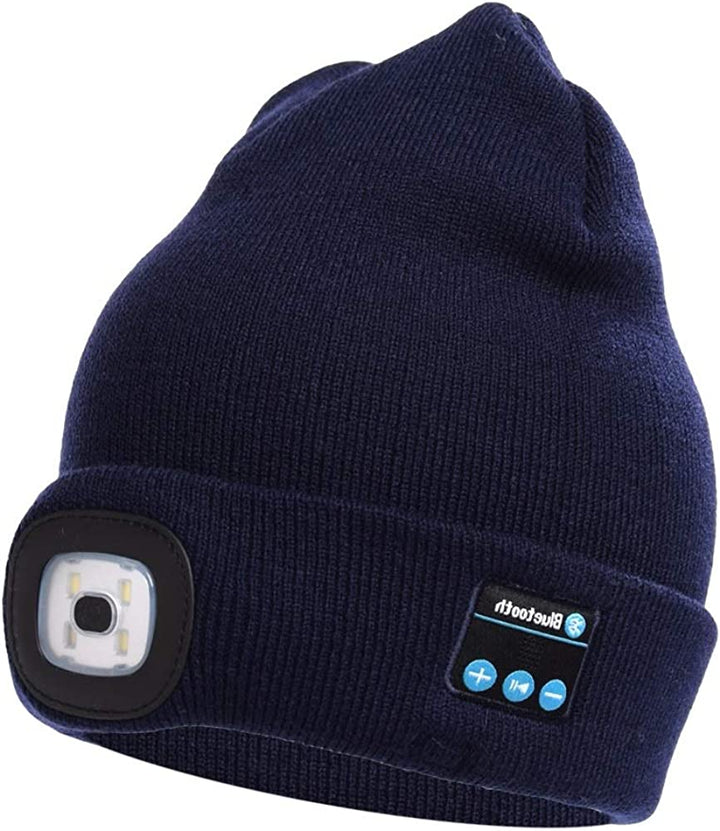 Bluetooth Mütze mit Licht Drahtlose Kopfhörer