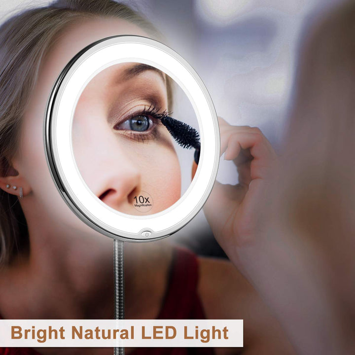 Skanto | FlexibleMirror – LED Vergrößerungsspiegel mit Schwanenhals