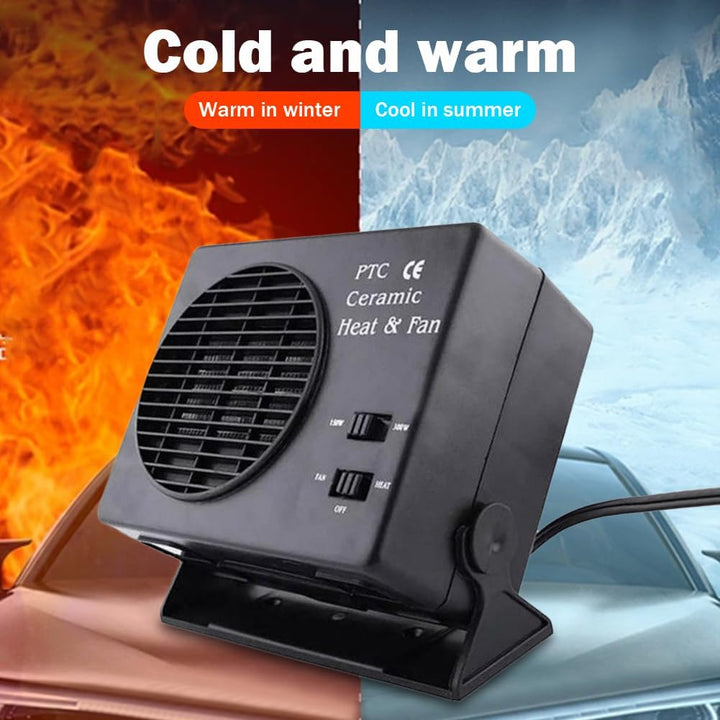 Skanto | 12V Keramik-Autoheizung | 150W-300W Tragbarer Ventilator mit automatischem Thermostat für den Wintereinsatz im Fahrzeug