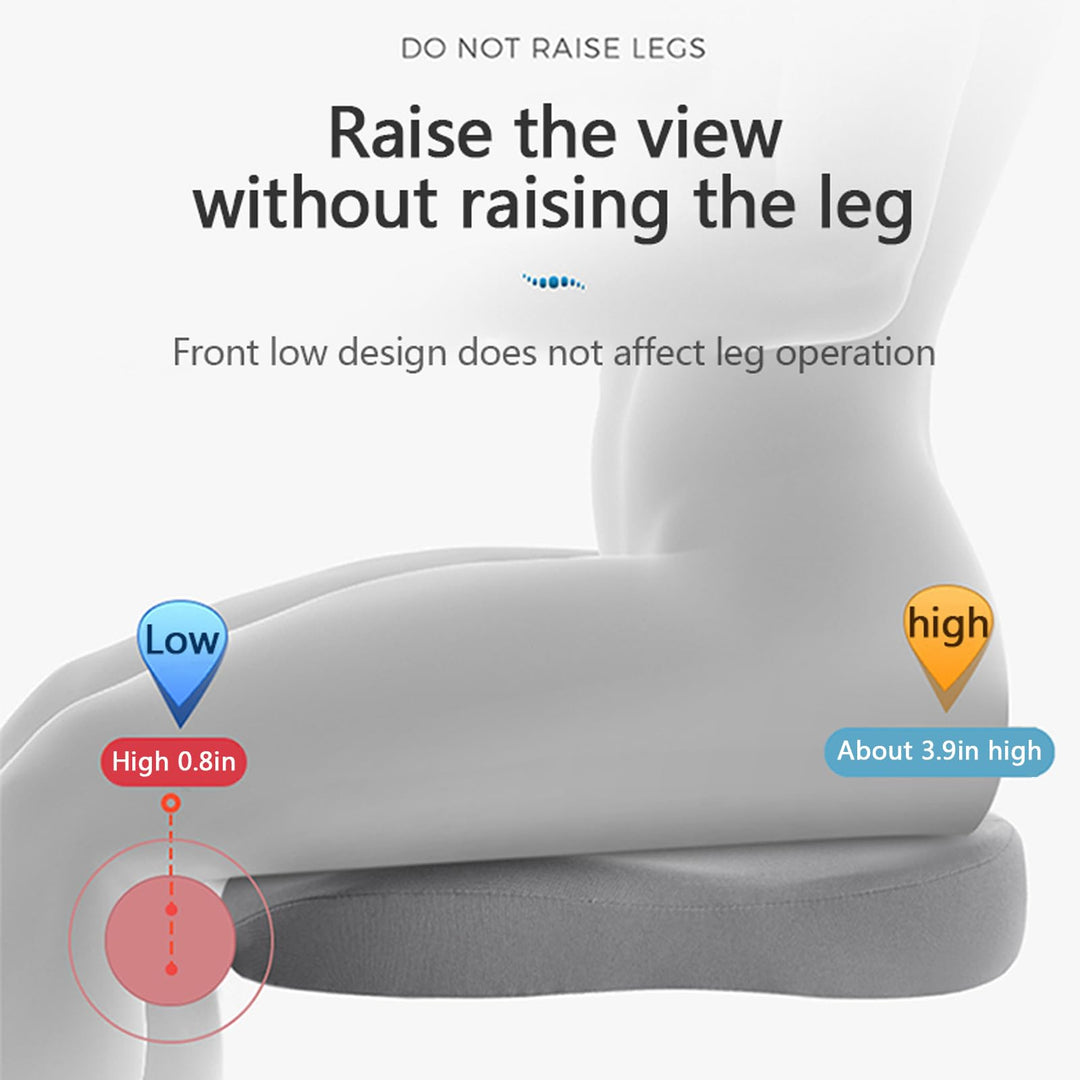 Skanto | SitComfort Ergonomisches Sitzerhöhungspolster für Auto und Büro – Bessere Sitzhöhe und Haltung