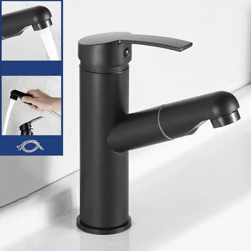 Skanto | Modernes Design Badezimmerarmatur Einhebelmischer mit Wasserschlauch