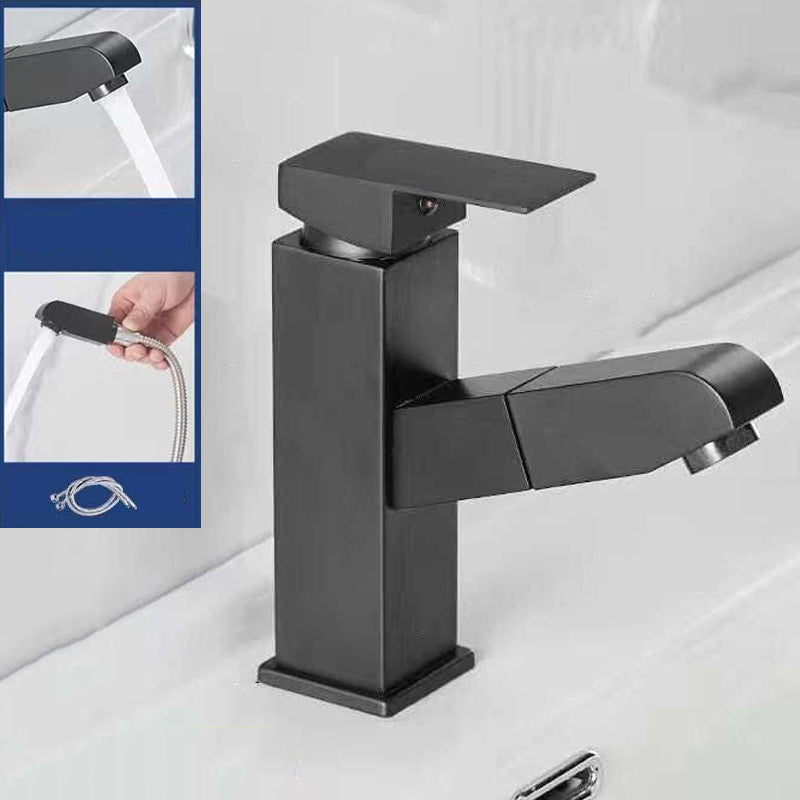 Skanto | Modernes Design Badezimmerarmatur Einhebelmischer mit Wasserschlauch