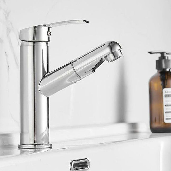 Skanto | Modernes Design Badezimmerarmatur Einhebelmischer mit Wasserschlauch