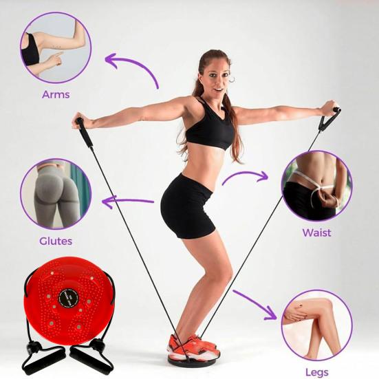 Skanto | Waist Whisper Twisting Disc Pro | Magnetisches Massage-Balance-Board für Rumpfmuskulatur & Taillentraining zu Hause
