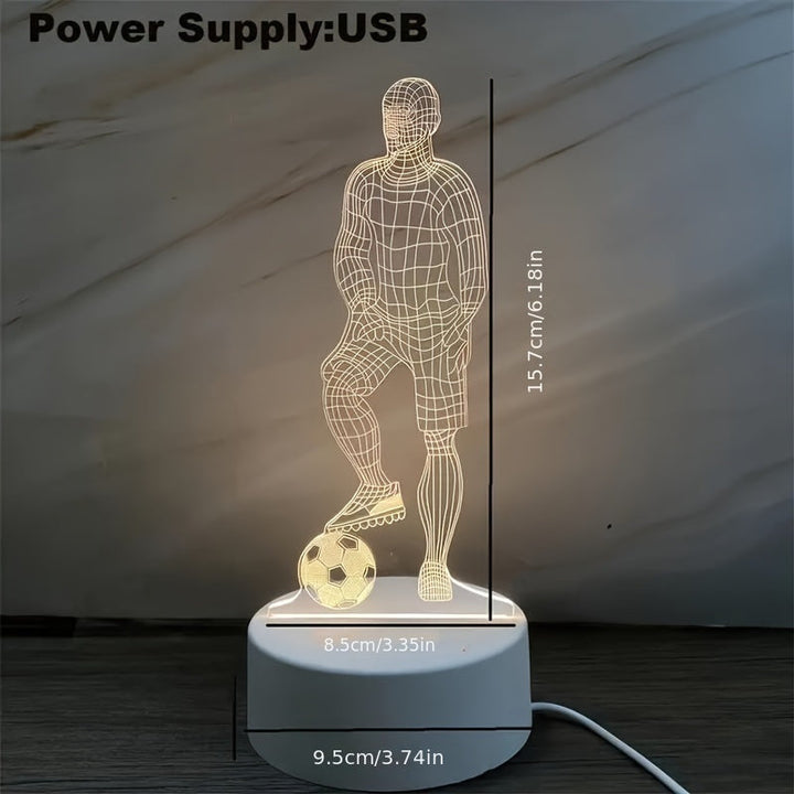 Skanto | Football Player 3D Lampe – Für eine sportliche Atmosphäre
