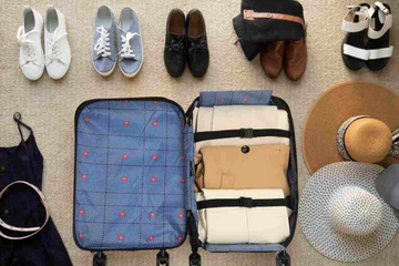 Skanto | 360° faltbare Reisekoffer mit Rollen