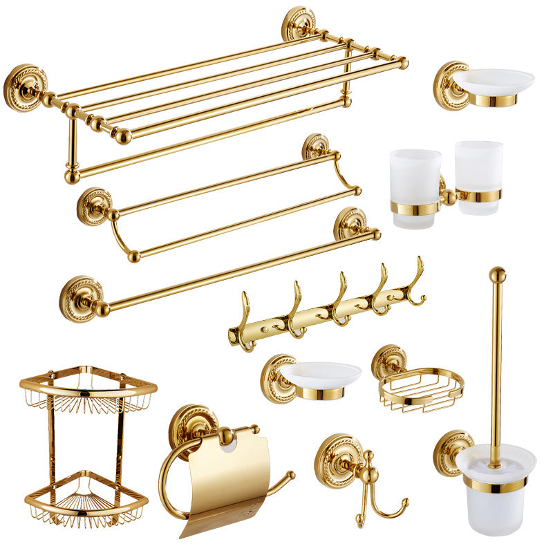 Skanto | Traditionelles goldenes Badezimmer-Armaturen-Set Kupfer-Badezimmer-Set