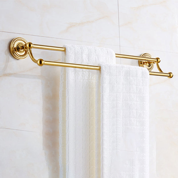 Skanto | Traditionelles goldenes Badezimmer-Armaturen-Set Kupfer-Badezimmer-Set