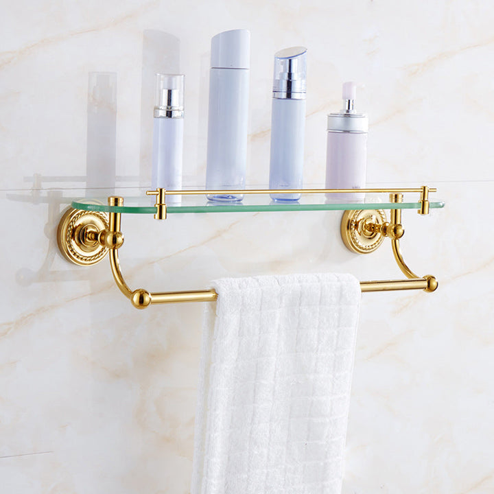 Skanto | Traditionelles goldenes Badezimmer-Armaturen-Set Kupfer-Badezimmer-Set