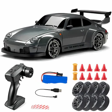 Skanto | Retro Drift Master – 4WD RC-Auto mit LED-Lichtern