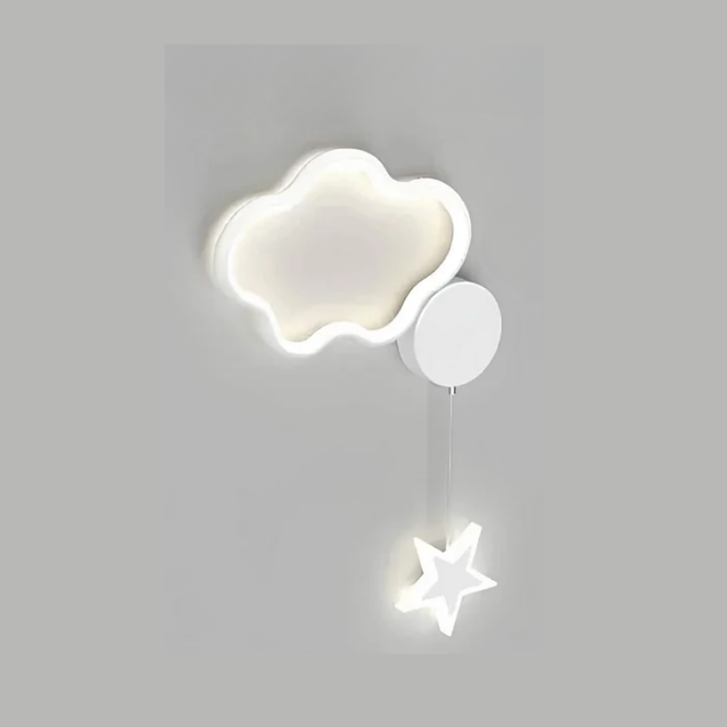 Skanto | DreamLight | Magische Wandlampe mit Wolken, Sternen und Mond