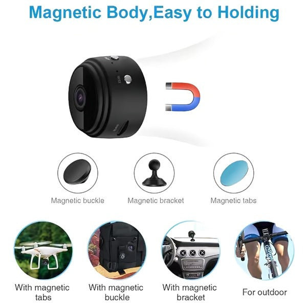 Skanto | 1080P HD Magnetische Wifi Mini Kamera Recorder