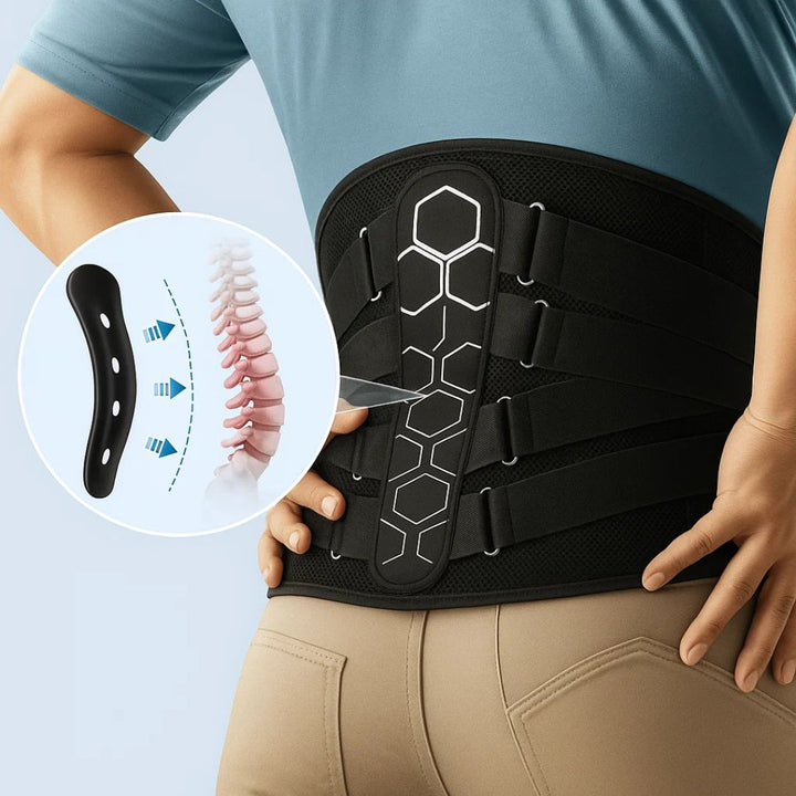 Ultra-atmungsaktive Lendenwirbelstütze – Leichte, stabilisierende Bandage zur Schmerzlinderung und Haltungsunterstützung Skanto