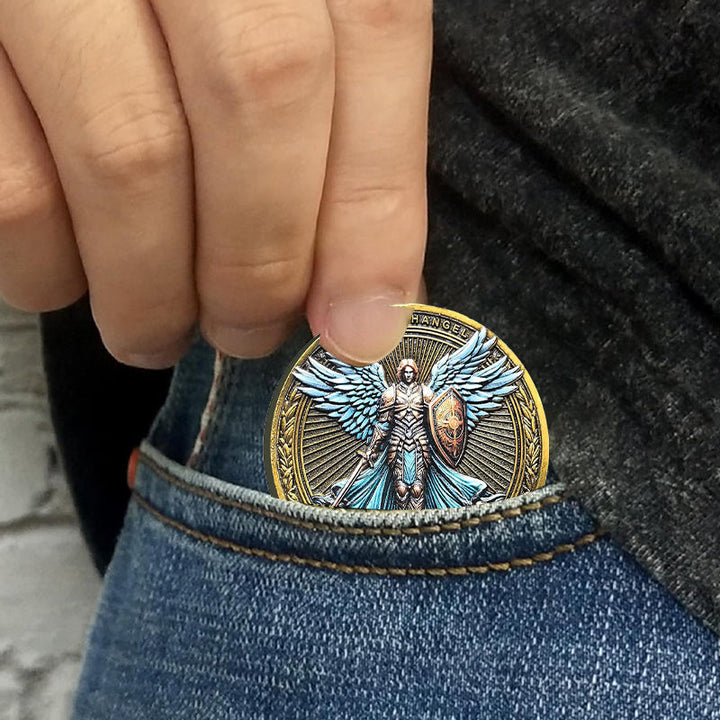 Skanto | Erzengel Michael wacht über uns Challenge Coin