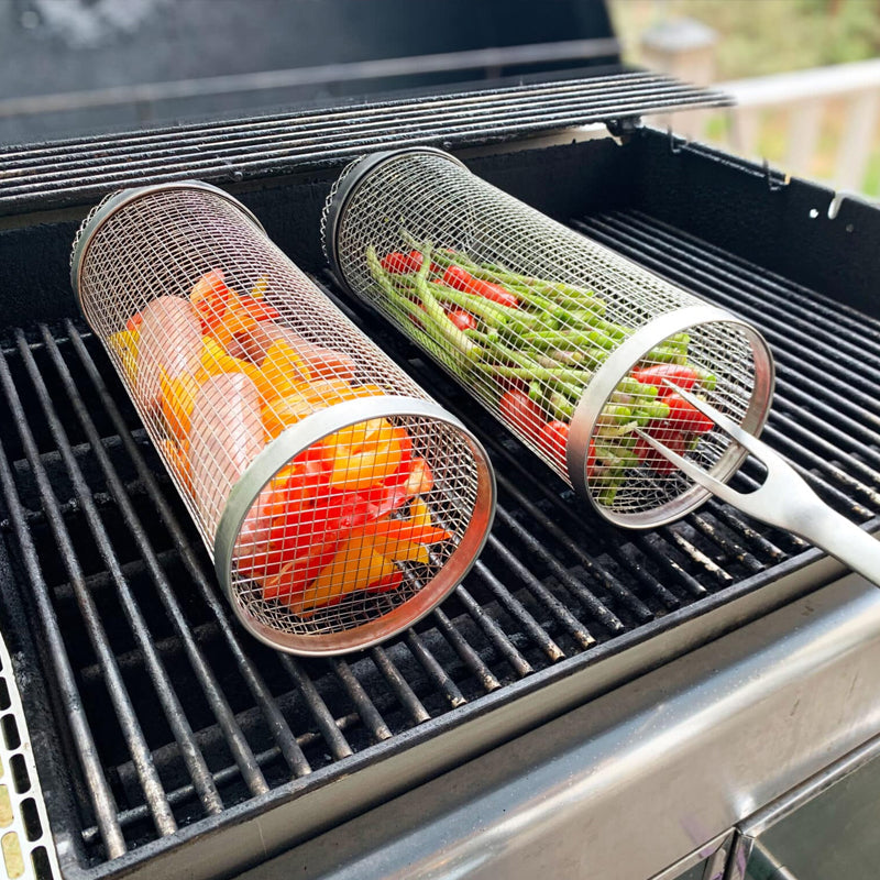 Skanto | Rollender Grillkorb aus Edelstahl