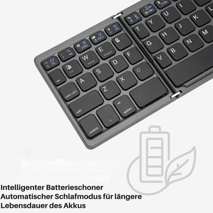 Skanto | Faltbare Bluetooth-Tastatur | Integriertes Touchpad | Schwarz