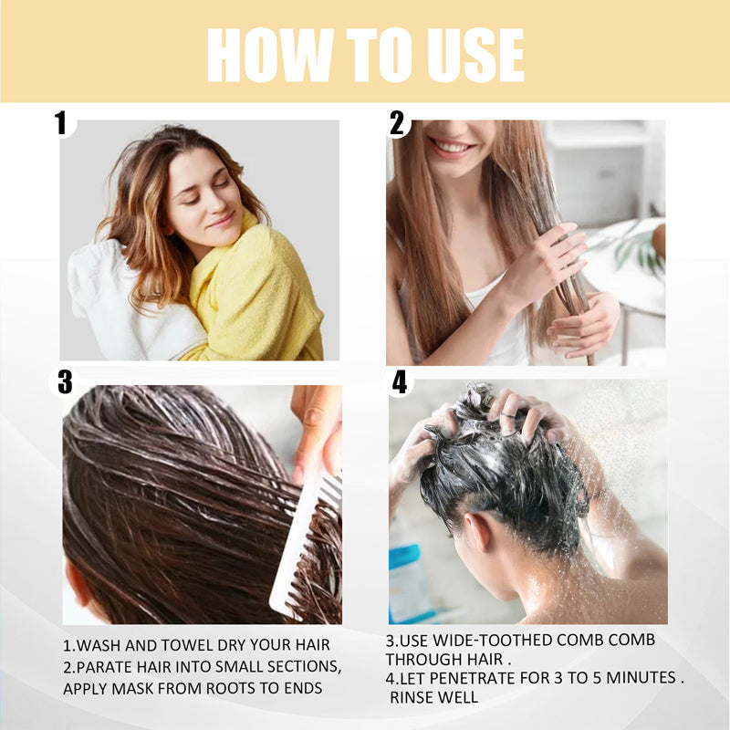 Skanto | ShinyHair Sofort-Keratin-Haarreparaturmaske