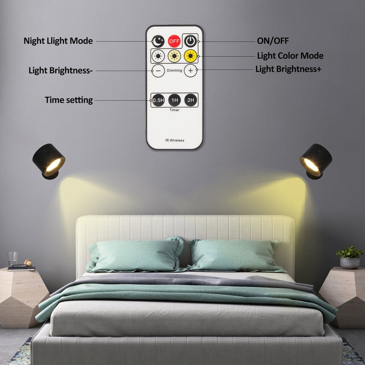 Skanto | LED-Wandleuchte – Wiederaufladbar, magnetisch & beidseitige Beleuchtung für den Innenbereich