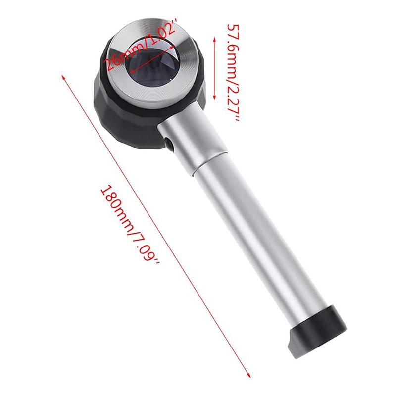 Skanto | 10-fach Lupe mit Skala und LED-Licht