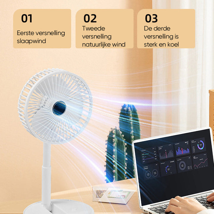 Skanto | Faltbarer und wiederaufladbarer Tischventilator