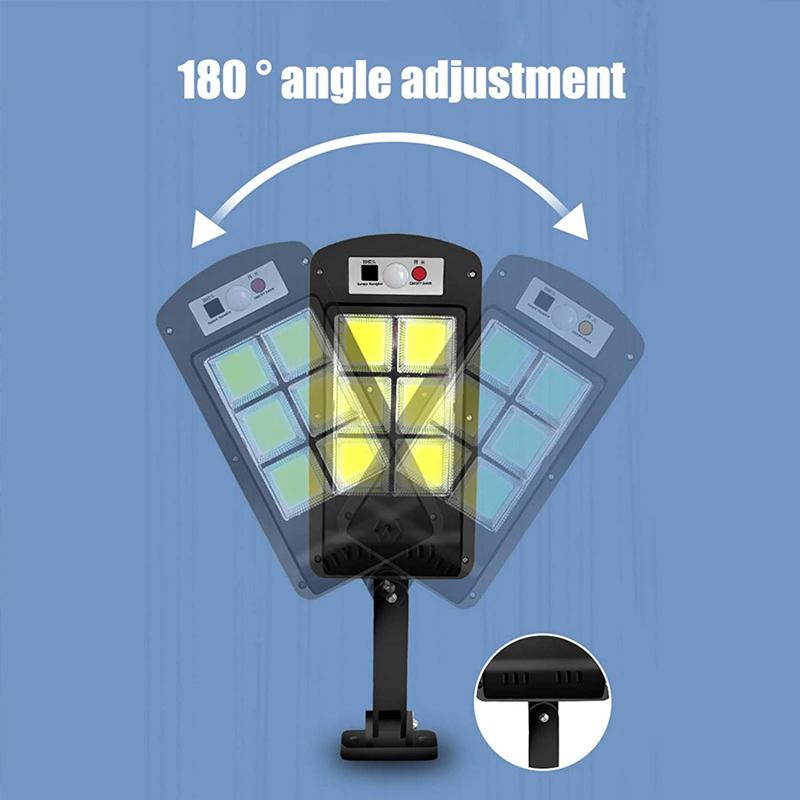 Skanto | 200W Solar-LED-Außenlampe mit Fernbedienung, Bewegungs- und Dämmerungssensor