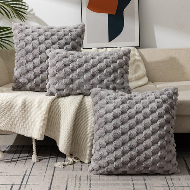 Skanto | VelvetSoft Kissenbezug – Ultraweicher Plüschbezug für Sofa oder Bett