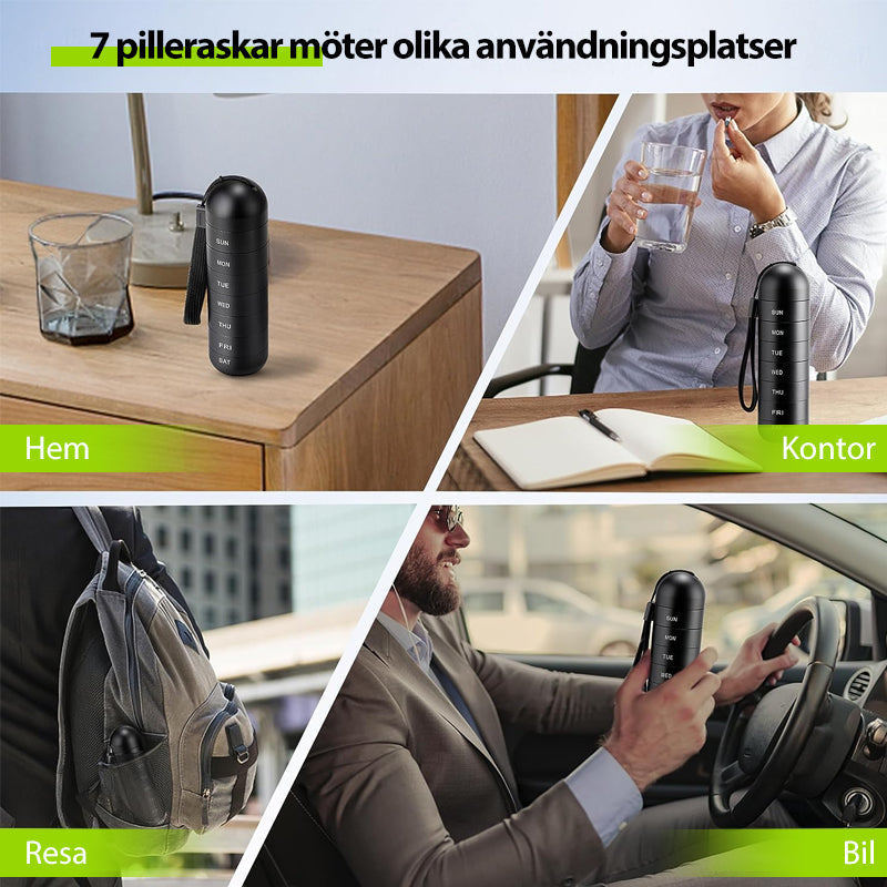 Skanto | 7-Tage-Pillendose für unterwegs