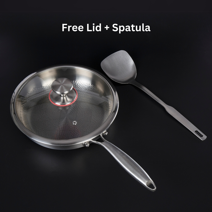 Skanto | Titan Bratpfanne | Ungiftig, natürlich antihaftbeschichtet & ideal für gesundes Kochen