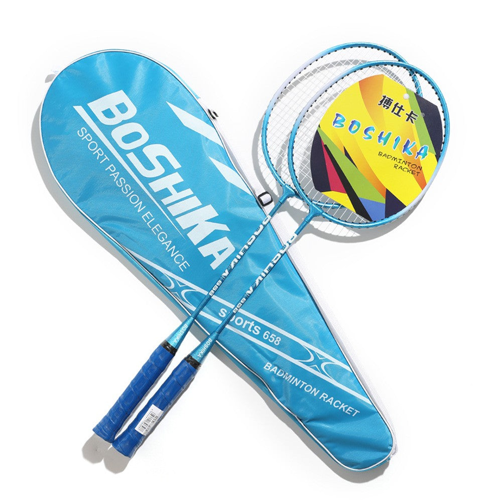 Badmintonschläger für Anfänger Kinder, Eisenlegierungs-Set A