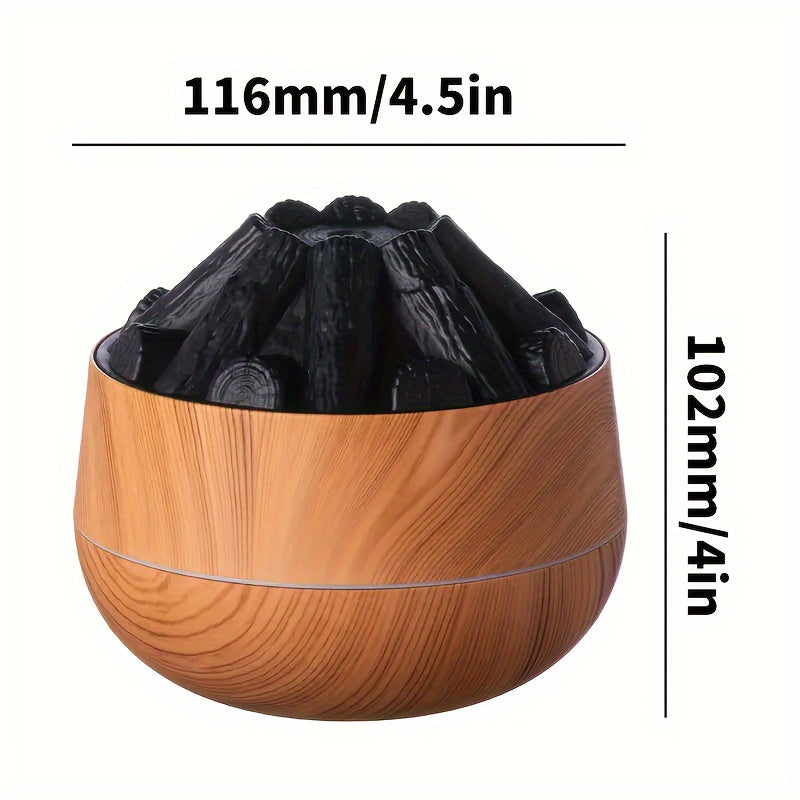Skanto | Feuer-Diffusor – Mini-Luftbefeuchter mit simuliertem Kohlefeuer und realistischem Flammeneffekt