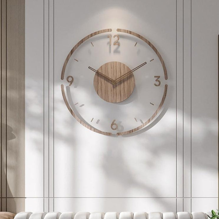 Skanto | Nordic – Geräuschlose Wanduhr aus Echtholz, 35 cm