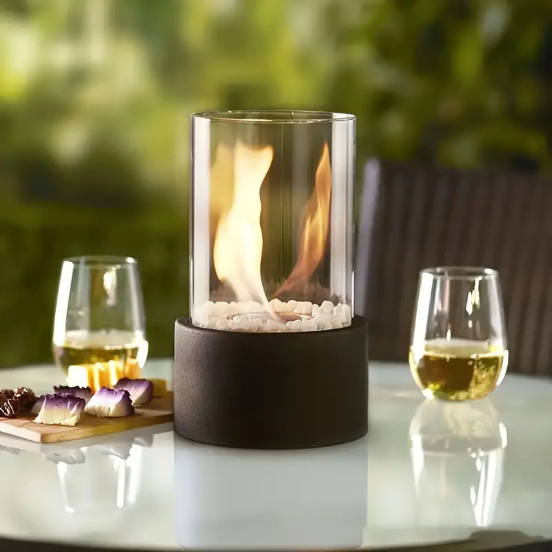 Skanto | Tragbare Feuerschale für eine gemütliche Atmosphäre | Elegante & moderne Tisch-Feuerschale - Shakti